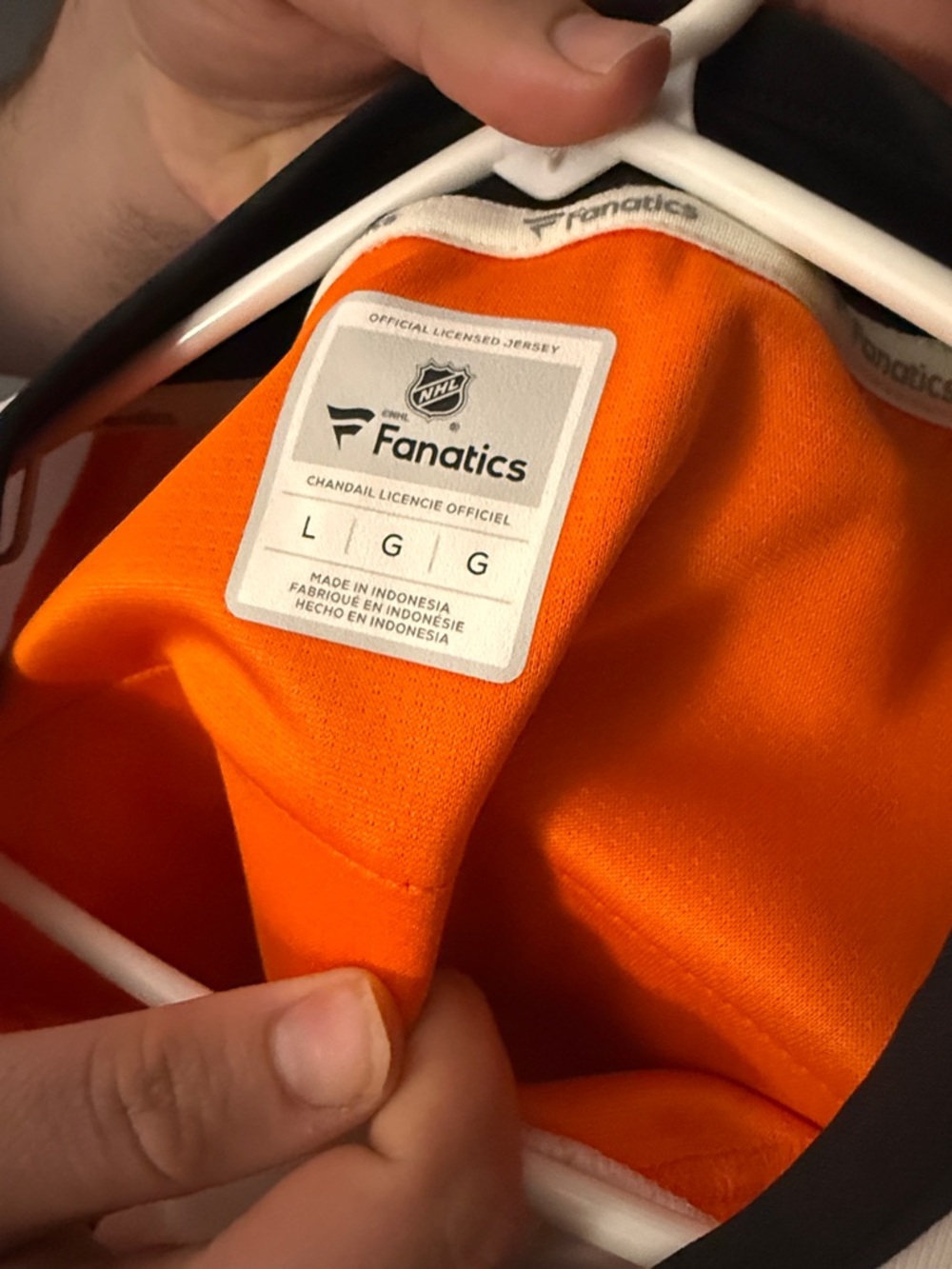 Fanatics Orange White Black Gostisbehere #53 Hockey Jersey - Picture 4 of 4